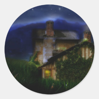 Silent Night Majesty Classic Round Sticker