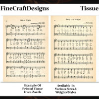 Silent Night & Manager Sheet Music DU9 Decoupage