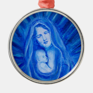 Silent Night (Mary and Baby Jesus) Ornament