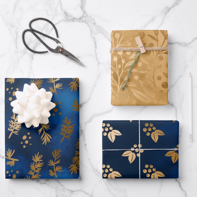 Silent Night Mistletoe Christmas Wrapping Paper (Front)