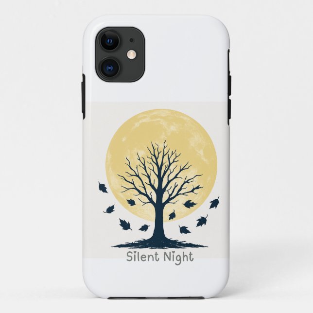 Silent Night Moon Tree Phone Case (Back)