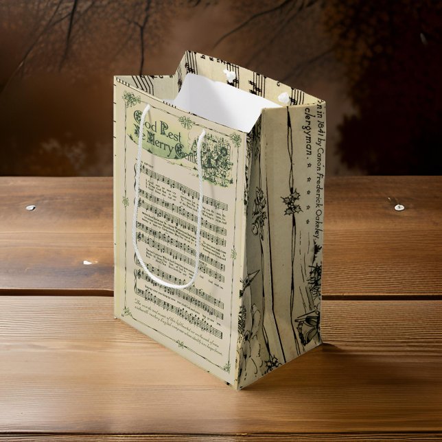 Silent Night Music Sheet Gift Bag (Creator Uploaded)
