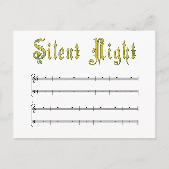 Silent night postcard (Front)