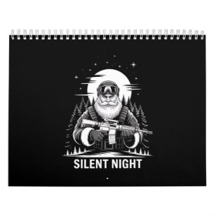 Silent Night Santa Christmas Military Veteran Calendar