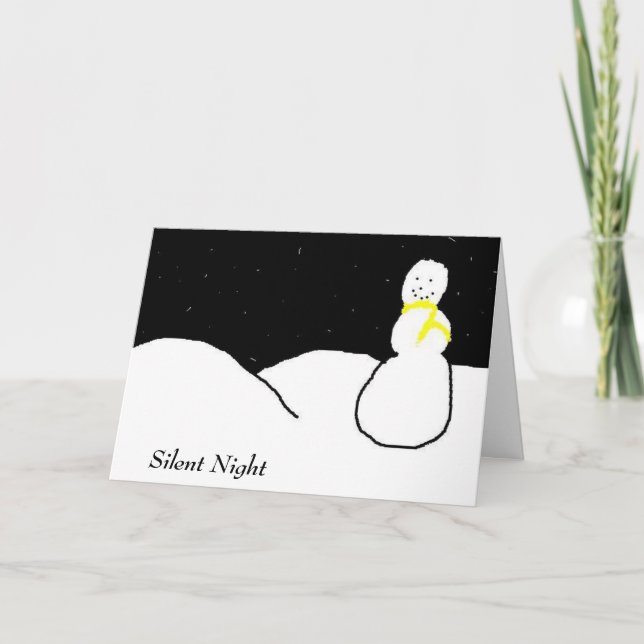 Silent Night, Silent Night Holiday Card (Front)
