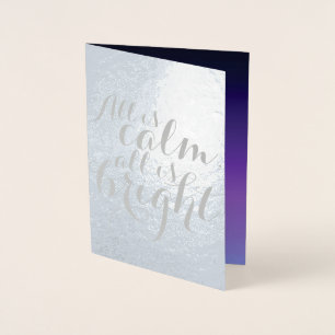 Silent Night Star Foil Card