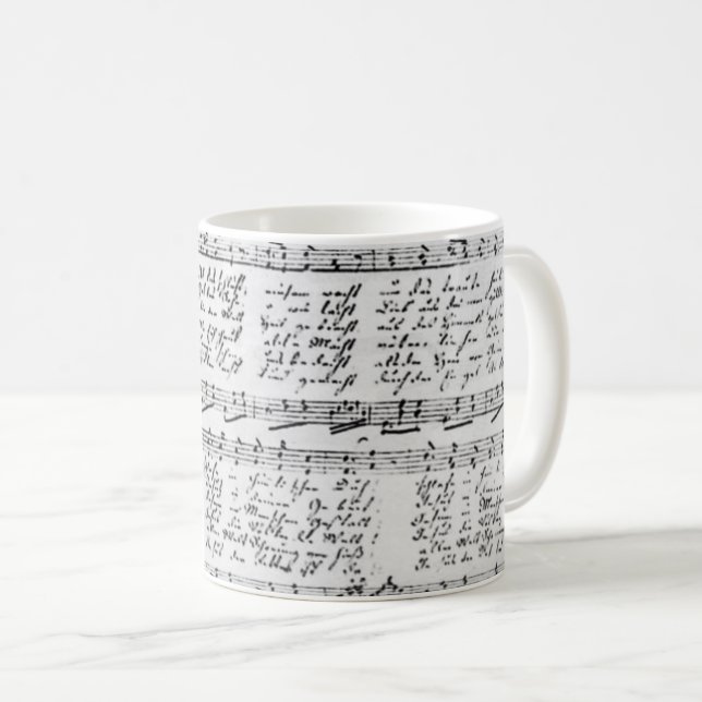 Silent Night Stille Nacht Music Mug (Front Right)
