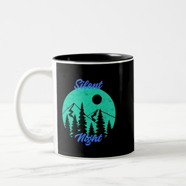 Silent Night Two-Tone Coffee Mug (Left)