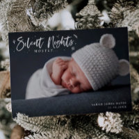 Silent Nights Baby Landscape Photo Holiday Birth