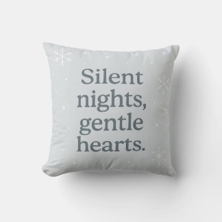 Silent nights, gentle hearts – Christmas Pillow