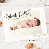 Silent Nights Mostly Baby Photo Holiday Birth