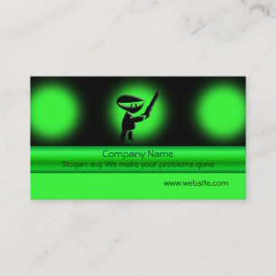 Silent ninja assassin, armed and dangerous business card