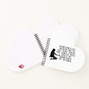 Silent Pain – Minimalist Emotional Quote Design Notebook