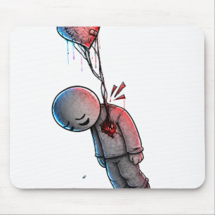 Silent Pain – Sad Emotional Artwork Mouse Mat