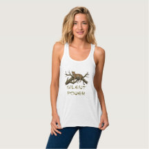Silent Power Camo Deer Antler Graphic T-Shirt