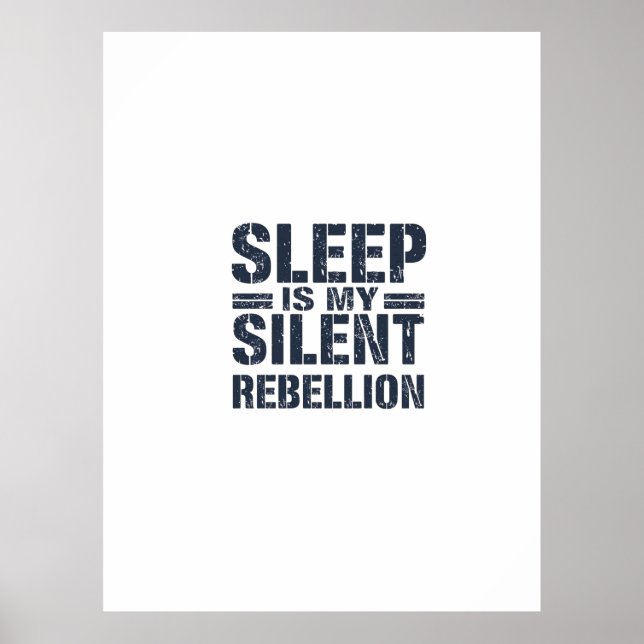 Silent Rebellion: The Power of Sleep Poster (Front)