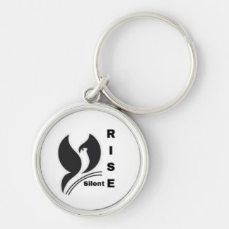 Silent Rise Bird Logo Minimalist Black Coffee Mug Key Ring