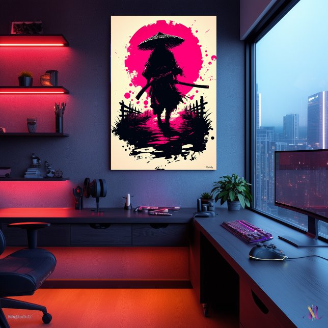Silent Ronin Under the Blood Moon Poster (Creator Uploaded)