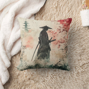 Silent Samurai Crimson Forest (1) Cushion