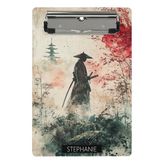 Silent Samurai Crimson Forest (1) Mini Clipboard (Front)