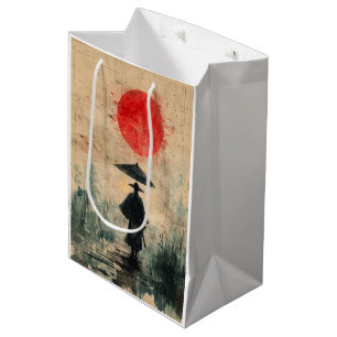 Silent Samurai Crimson Forest (2) Medium Gift Bag