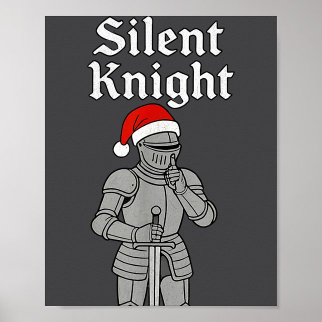 Silent Santa Knight Christmas Holiday Xmas Theme M Poster (Front)