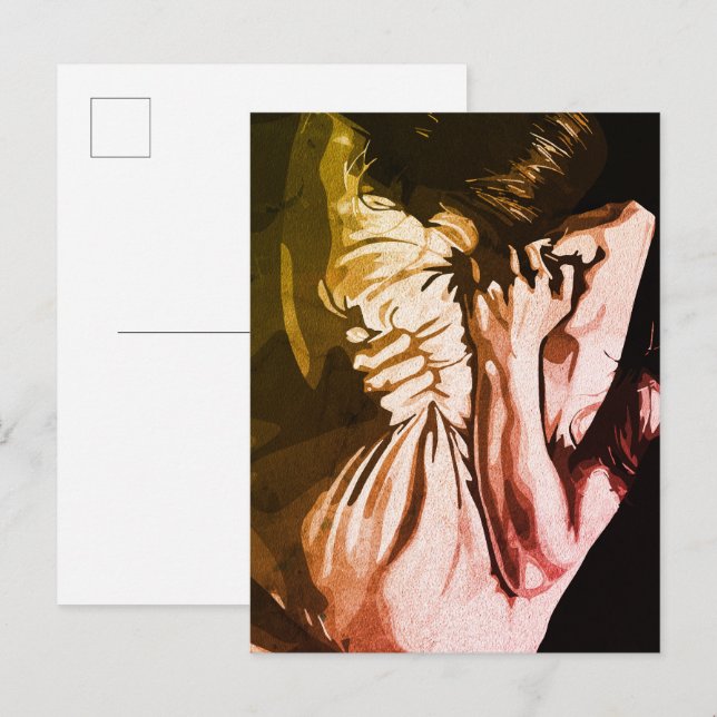 Silent Scream – Expression of Inner Turmoil Postcard (Front/Back)