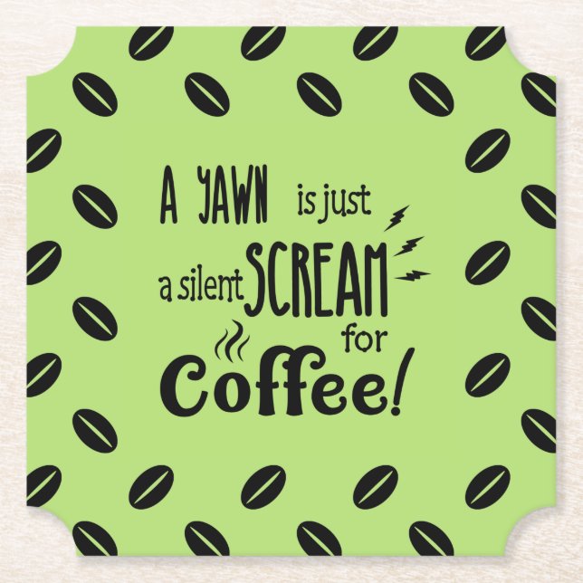 SILENT SCREAM PAPER COASTER (Front)