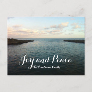 Silent Sea Joy & Peace Holiday Greeting Postcards