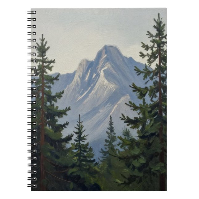 Silent Sentinels of the Alpine Ridge Notebook (Front)