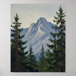 Silent Sentinels of the Alpine Ridge Poster