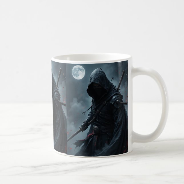 Silent Shadow – Ninja Assassin zazzle Coffee Mug (Right)