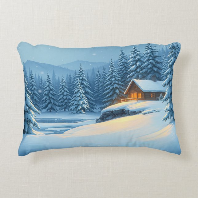 Silent Snow  Decorative Cushion (Front)