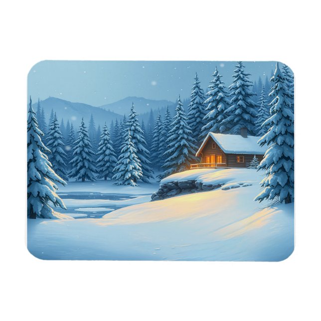 Silent Snow  Magnet (Horizontal)