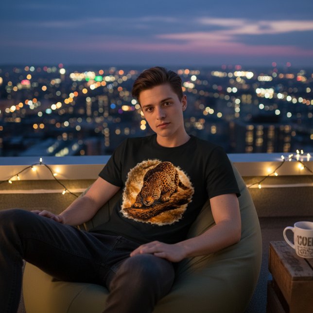 Silent Stalker Leopard | African Wildlife Predator Tri-Blend Shirt (Creator Uploaded)