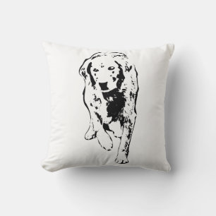 Silent Steps in Fall Shadows Cushion
