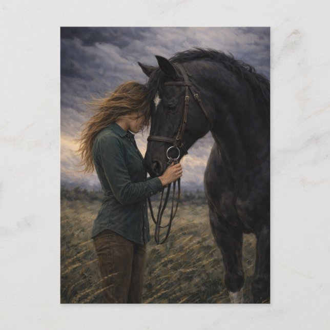 Silent Storm | Horse Art | Postcard (Front)