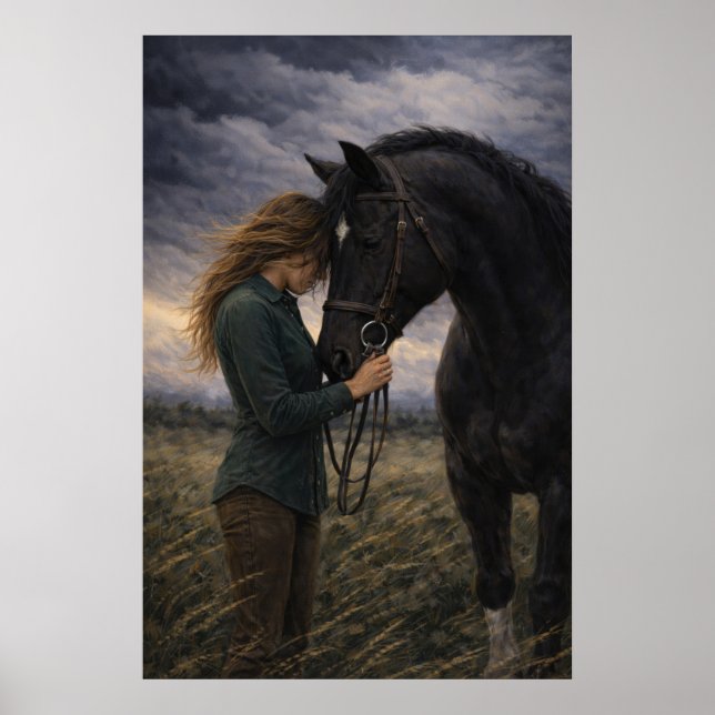 Silent Storm | Horse Art | Poster (Front)