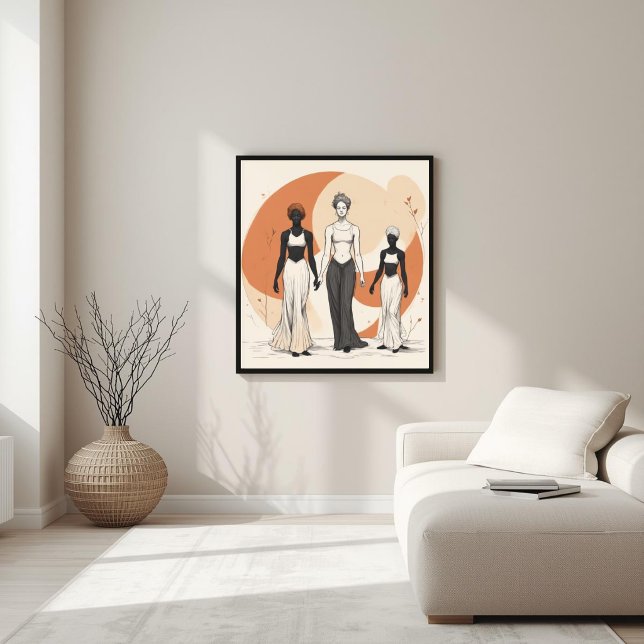 Silent Strength – Feminine Abstract Wall Art III (Creator Uploaded)