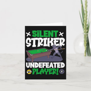 Silent Striker - Billiards And Cat  Card