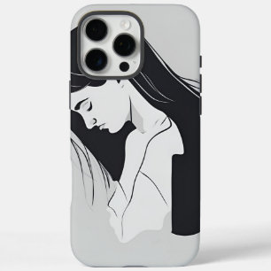 Silent Struggles: Sad Girl - iPhone / iPad case