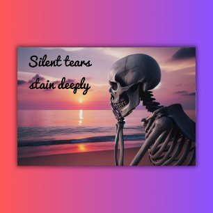 Silent tears stain deeply   poster