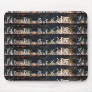 "Silent Thunder #2" Tiled Abstract Design Mousepad
