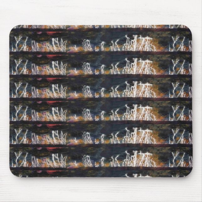 "Silent Thunder #2" Tiled Abstract Design Mousepad (Front)