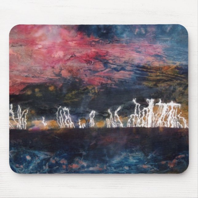 "Silent Thunder" Abstract Design Mousepad (Front)