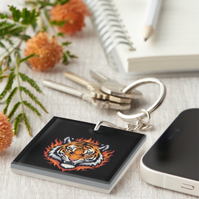 Silent Tiger – Precision and Power Key Ring (Front Right)