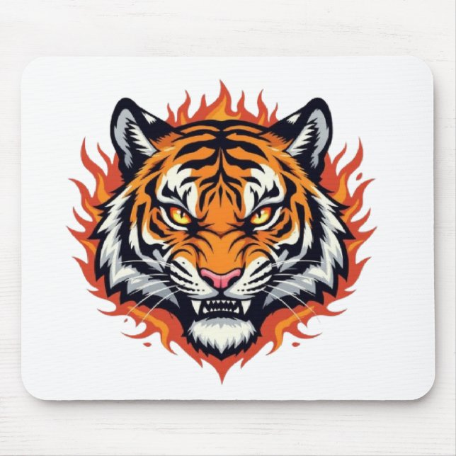Silent Tiger – Precision and Power Mouse Mat (Front)