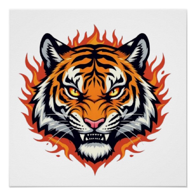 Silent Tiger – Precision and Power Poster (Front)