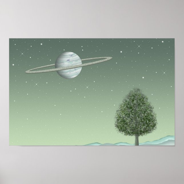 Silent tree standing on a distant star. poster (Front)