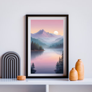 Silent Valley at Sunset Poster